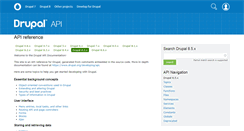 Desktop Screenshot of api.drupal.org