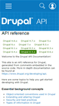 Mobile Screenshot of api.drupal.org