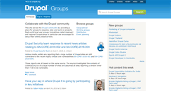 Desktop Screenshot of groups.drupal.org